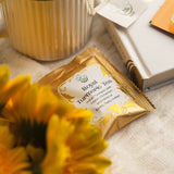 THE VEDAS Royal Turmeric Tea | Caffeine free Herbal Tea | Biodegradable Cotton Teabags | Made from Best Indian Turmeric, Ceylon cinnamon and Hibiscus | 20 Tea Bags