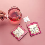 THE VEDAS Icy Watermelon Tea | Herbal Tea with Hibiscus & Sweet Basil - Caffeine Free Herbal Tea - Enjoy Hot or Iced | Biodegradable Cotton Teabags | 20 Tea Bags (Pack of 1)