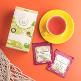 THE VEDAS Icy Watermelon Tea | Herbal Tea with Hibiscus & Sweet Basil - Caffeine Free Herbal Tea - Enjoy Hot or Iced | Biodegradable Cotton Teabags | 20 Tea Bags (Pack of 1)