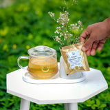 THE VEDAS Royal Turmeric Tea | Caffeine free Herbal Tea | Biodegradable Cotton Teabags | Made from Best Indian Turmeric, Ceylon cinnamon and Hibiscus | 20 Tea Bags