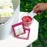 THE VEDAS Icy Watermelon Tea | Herbal Tea with Hibiscus & Sweet Basil - Caffeine Free Herbal Tea - Enjoy Hot or Iced | Biodegradable Cotton Teabags | 20 Tea Bags (Pack of 1)