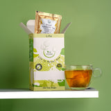 THE VEDAS Royal Turmeric Tea | Caffeine free Herbal Tea | Biodegradable Cotton Teabags | Made from Best Indian Turmeric, Ceylon cinnamon and Hibiscus | 20 Tea Bags
