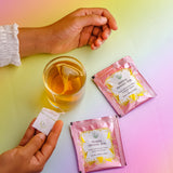 THE VEDAS Guava Green Tea | Herbal Tea made of Guava leaf, Guava fruit and Green Tea | Biodegradable Cotton Teabags | 20 Tea Bags(Pack of 1)