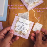 THE VEDAS Berry Bliss Tea | Blueberry Hibiscus Herbal Tea, Caffeine Free, Sweet & Tangy with Antioxidants, Ideal for Hot or Iced Tea | Caffeine free Herbal Tea | Biodegradable Cotton Teabags | 20 Tea Bags(Pack of 1)