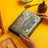 The Vedas Assorted tea sampler gift | 10 Exotic flavours | Premium Hand stitched cotton teabags of 8 different flavours along with Indian masala chai and Matcha tea | Tea sampler gift set box | Tea assortment box | Tea sets for women gift