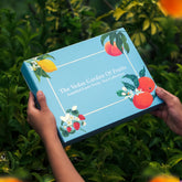 The Vedas Garden of fruits tea gift set | 6 Different varieties | Handstitched Cotton teabags | Total 24 teabags