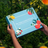 The Vedas Garden of fruits tea gift set | 6 Different varieties | Handstitched Cotton teabags | Total 24 teabags