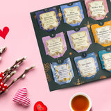 The Vedas Luxury Valentine’s Advent Calendar of Teas – 24 Teas in Handstitched Cotton Teabags