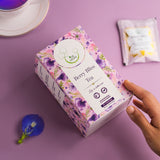 THE VEDAS Berry Bliss Tea | Blueberry Hibiscus Herbal Tea, Caffeine Free, Sweet & Tangy with Antioxidants, Ideal for Hot or Iced Tea | Caffeine free Herbal Tea | Biodegradable Cotton Teabags | 25 Tea Bags(Pack of 1)