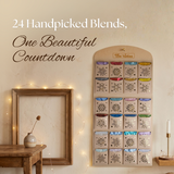 THE VEDAS Advent Calendar of Teas 2026 | 24 Handstitched Cotton Teabags | 24 Different Flavours | A Lucky Draw Inside | Advent Calendar for Adults | Gifts for Men/Women | With Tea Ritual Booklet
