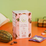 THE VEDAS Cacao Rose Ashwagandha Tea | Caffeine free Herbal Tea | Biodegradable Cotton Teabags | 25 Tea Bags(Pack of 1)