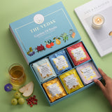 The Vedas Garden of fruits Volume 2  tea gift set | 6 Different varieties | Handstitched Cotton teabags | Total 36 teabags