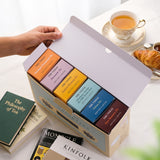 The Vedas Tea Cassettes, 12 Different Flavours, 4 units each, 48 hand stitched cotton teabags