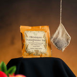 The Vedas Himalayan Pomegranate Tea | Caffeince Free Herbal tea | Made from Himalayan Pomegranate, Hibiscus and Sweet Basil Leaves | 20 Cotton teabags